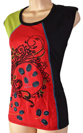 Sleeveless Flower Vest Top